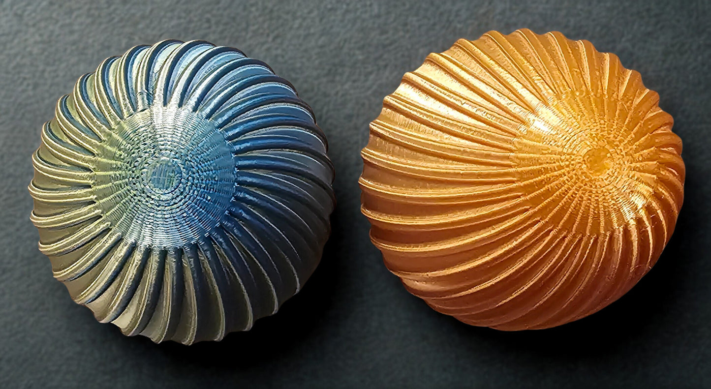 Decorative Metallic Silk Easter Eggs (Set of 2)