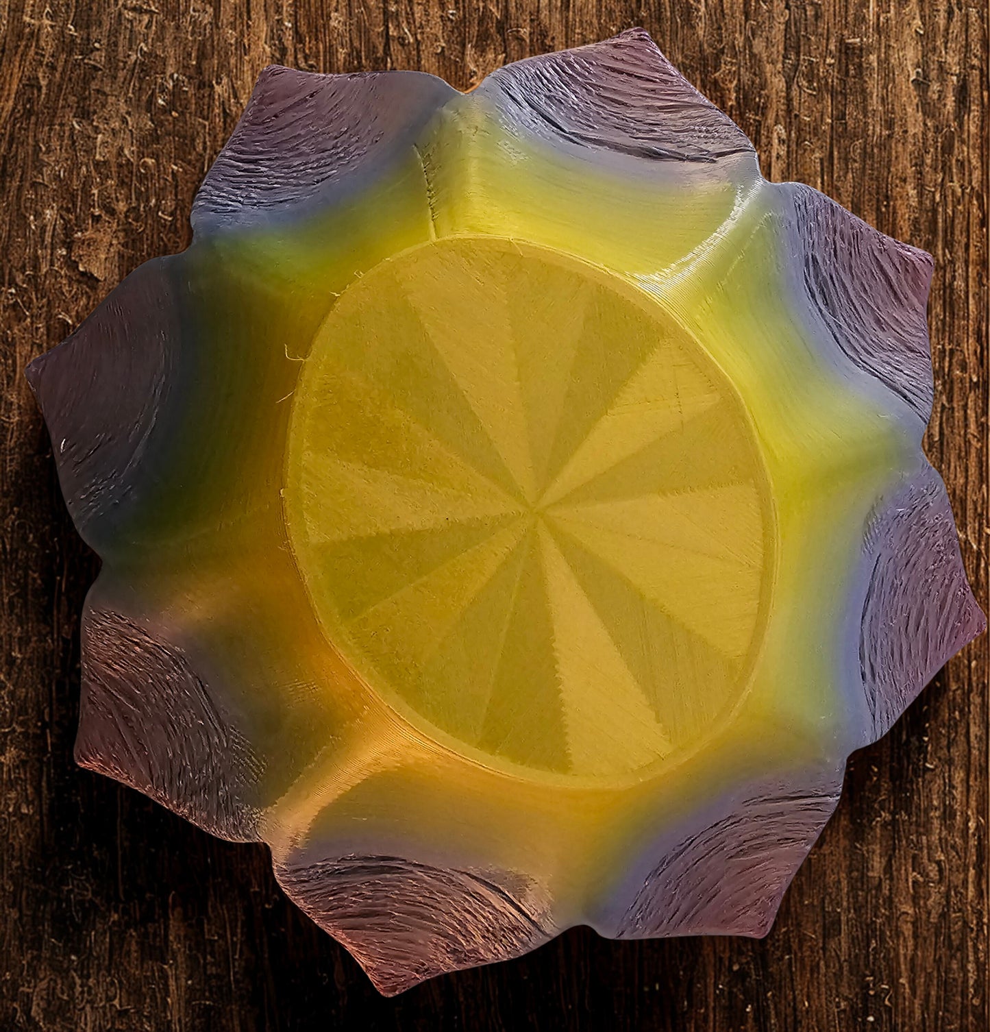 Blue/Purple/Gold Lotus Jewelry & Keys Dish