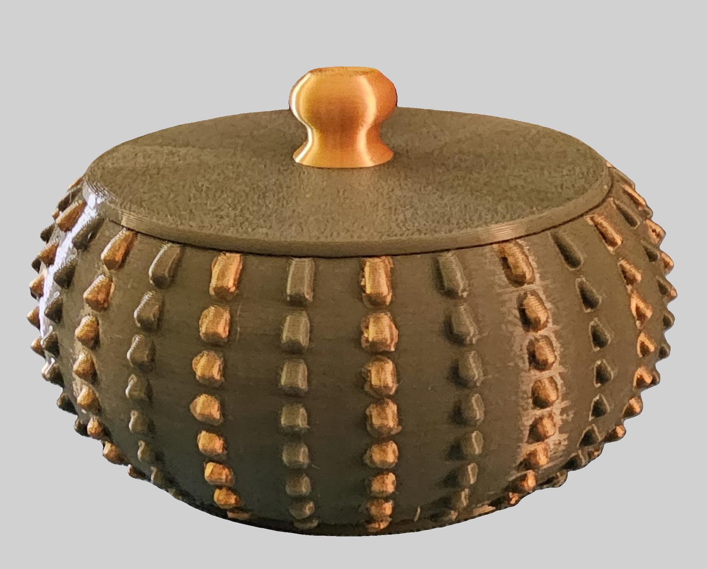 Jewlery/Gift Box (Crocodile) - Green with Gold Accents