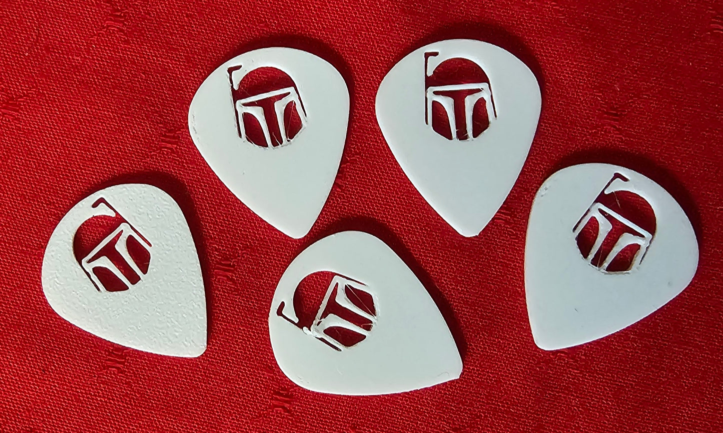 Mandalorian Guitar Pics (set of 5)