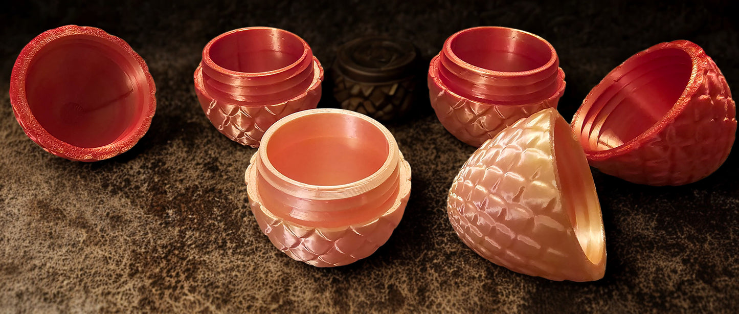 Dragon Eggs - Goldish Pink & Copper Gold (Set of 3)