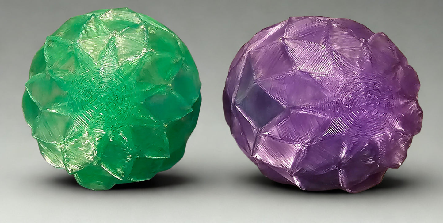 Dragon Eggs - Translucent Green & Purple (Set of 2)