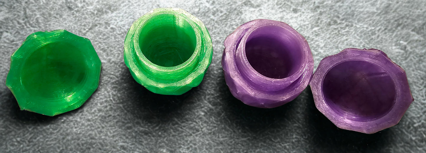 Dragon Eggs - Translucent Green & Purple (Set of 2)