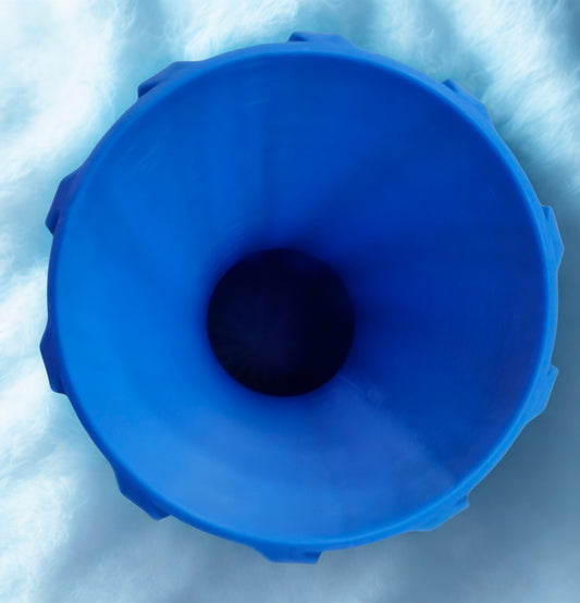 Blue Twisted Vase