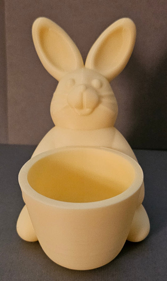 Bunny with Candy Holder - Yellow