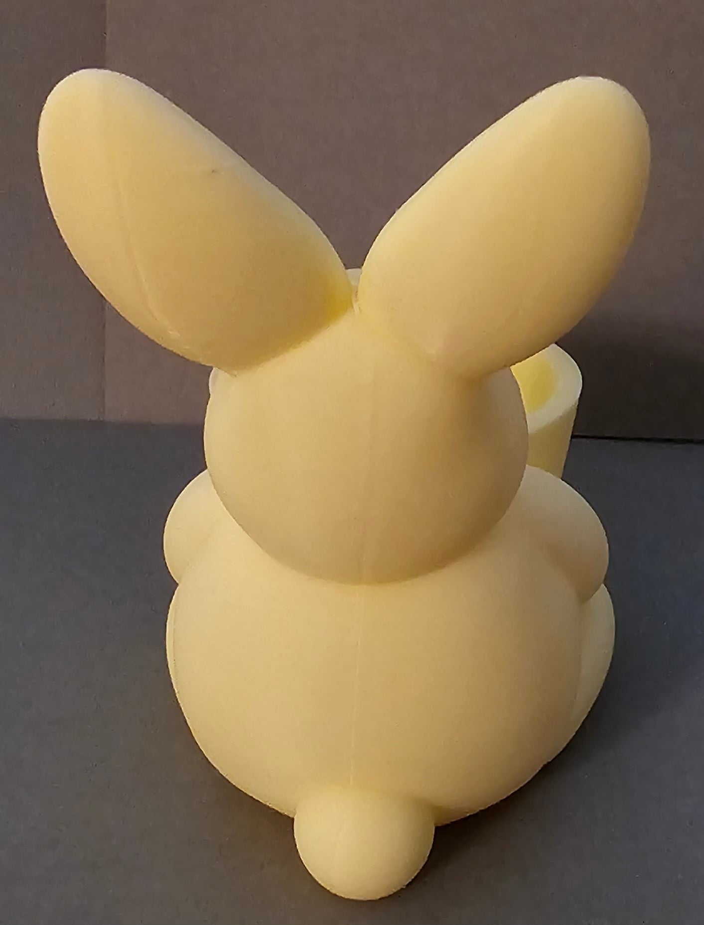 Bunny with Candy Holder - Yellow