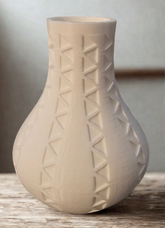 Southwest Vase in White