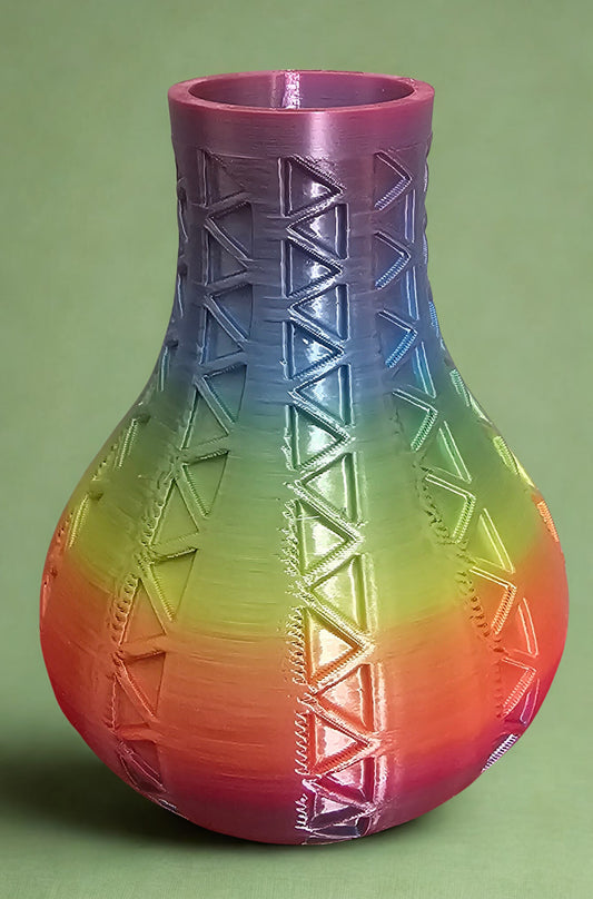 Southwest Vase in Rainbow Color