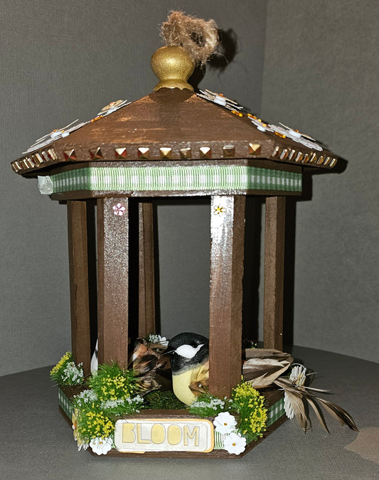 Couple of Birds in a Birdhouse