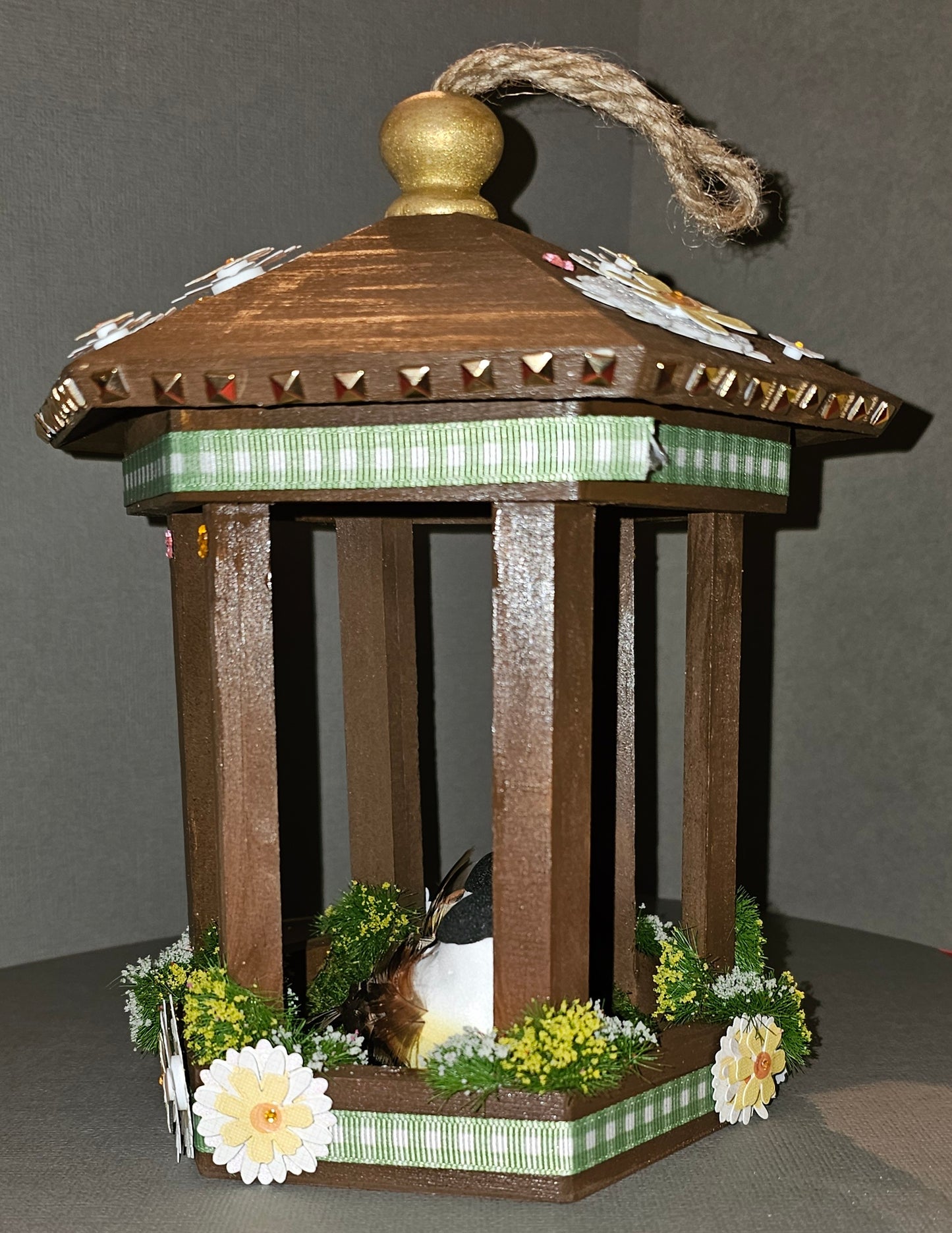 Couple of Birds in a Birdhouse