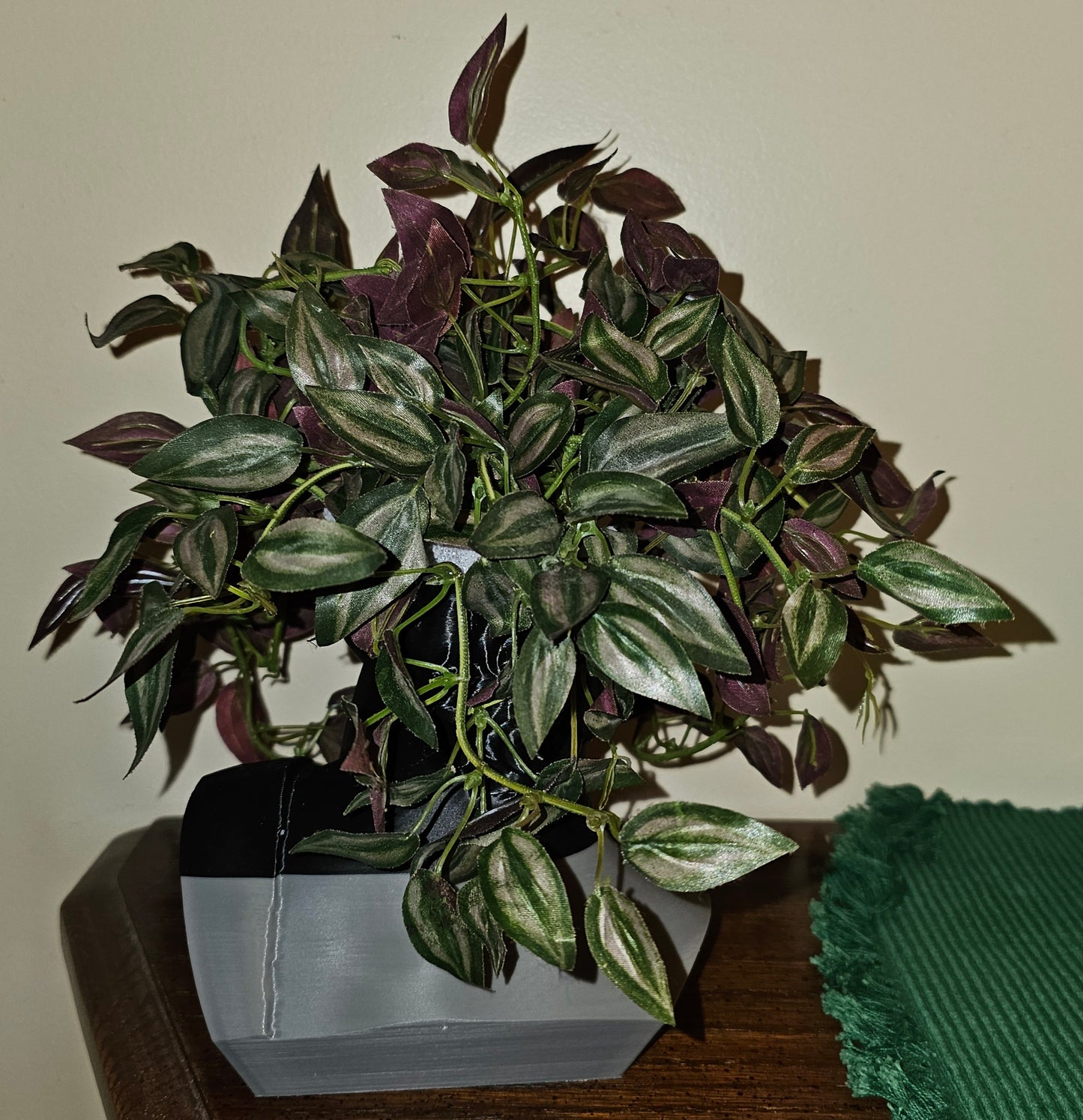Michelangelo's 'David' Floral Arrangement - "Wandering Jew" Silk Plant