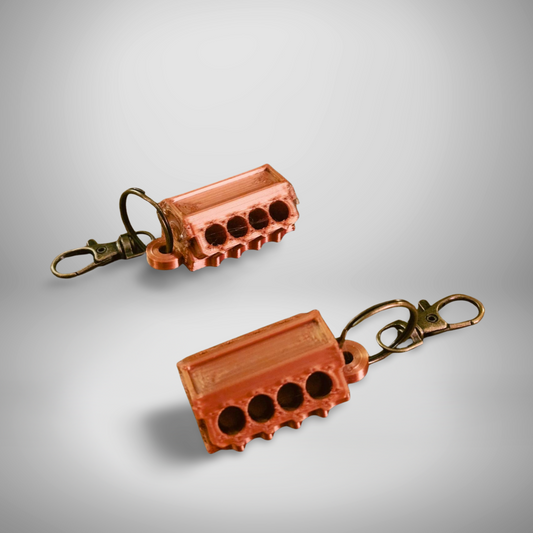 Keychain - Engine Block (set of 2)