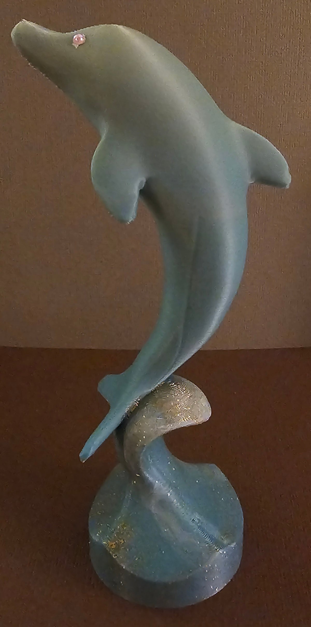 Dolphin on Wave Figurine