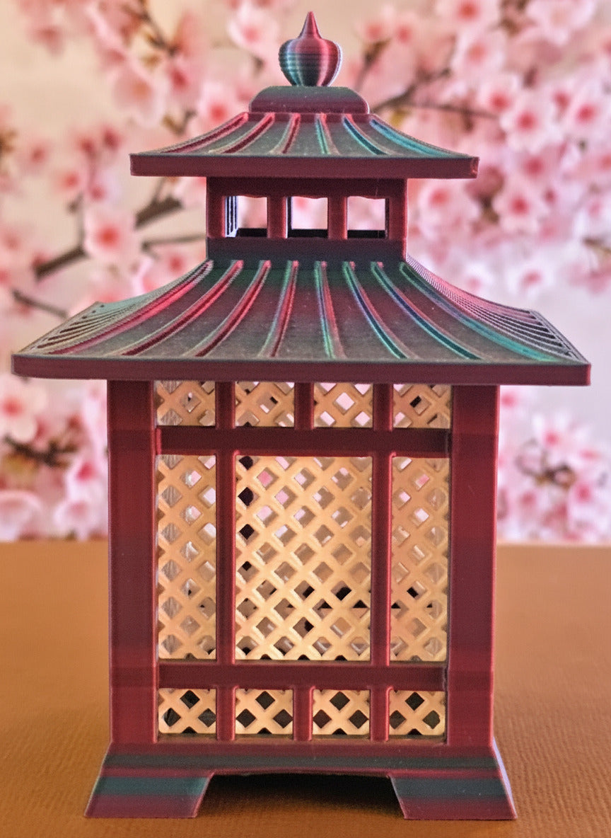 Tealight - Japanese Lantern (Red/Green/Copper)