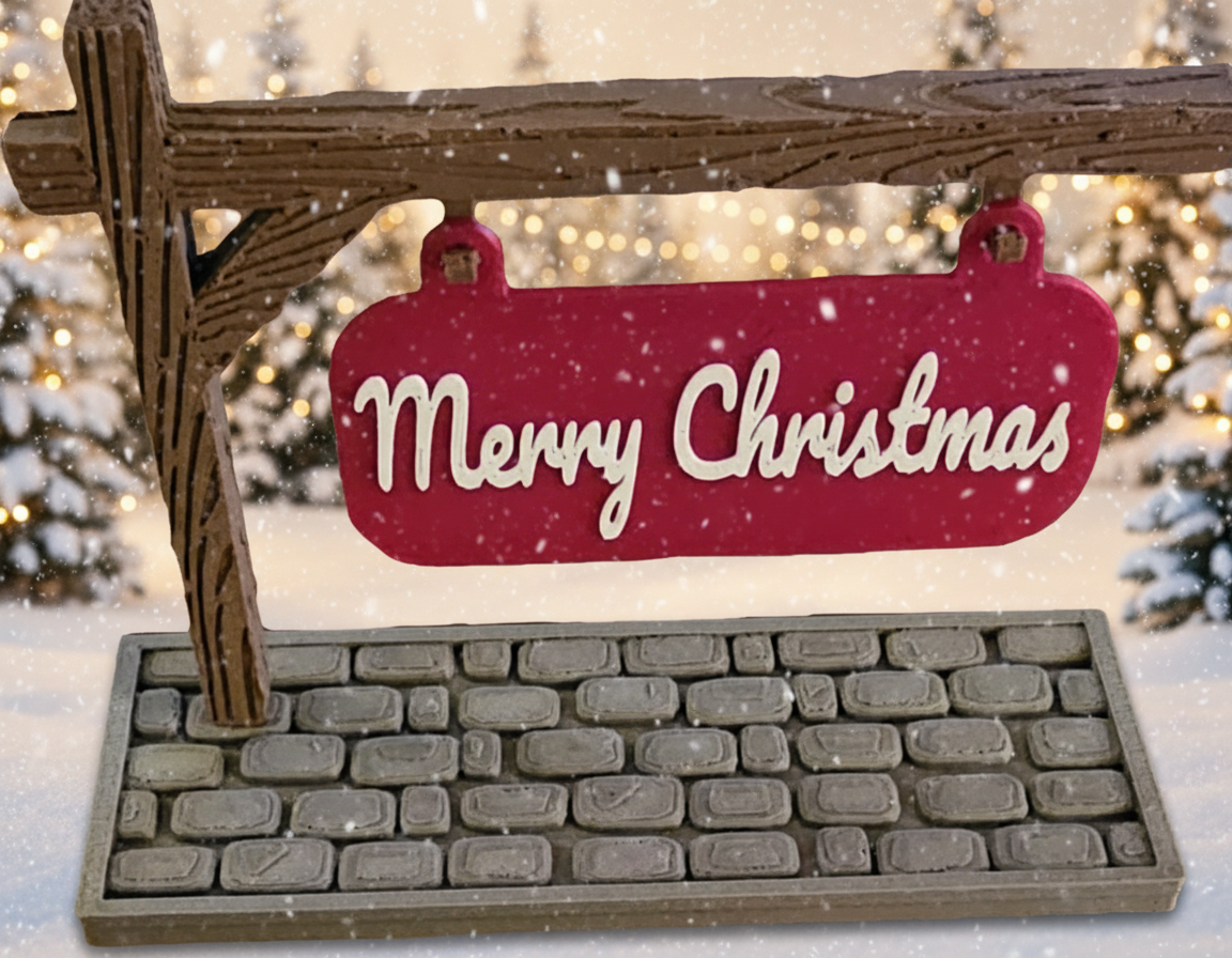 Decorative Tabletop Christmas Signs