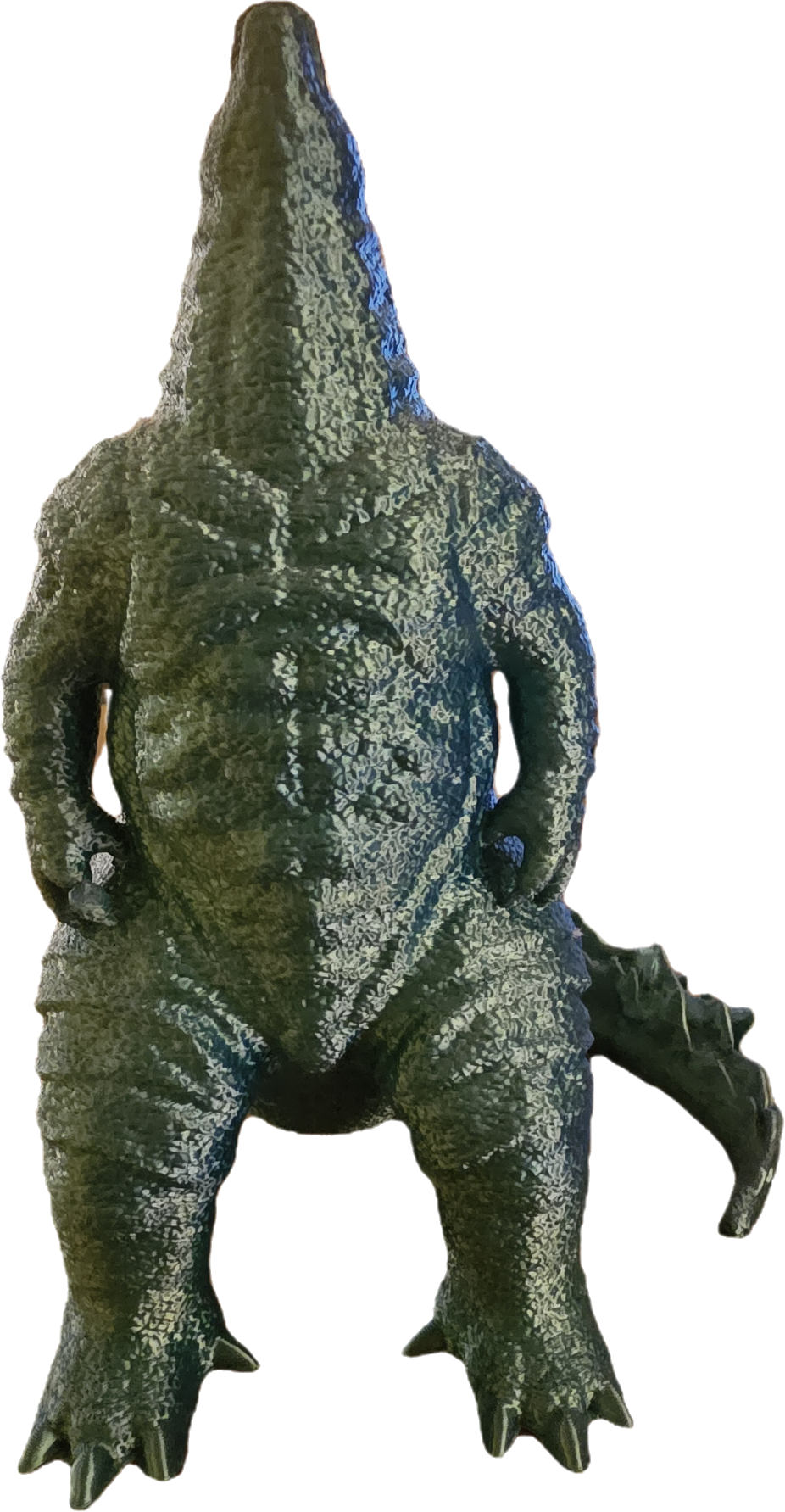 10" Godzilla in Blue/Green Silk