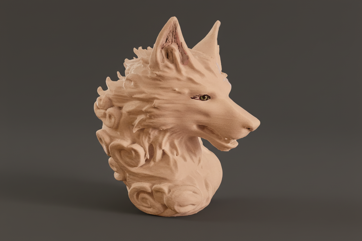 Wolf Bust (small)
