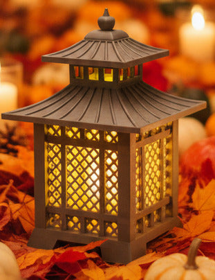 Tealight - Japanese Lantern (Green Silk)