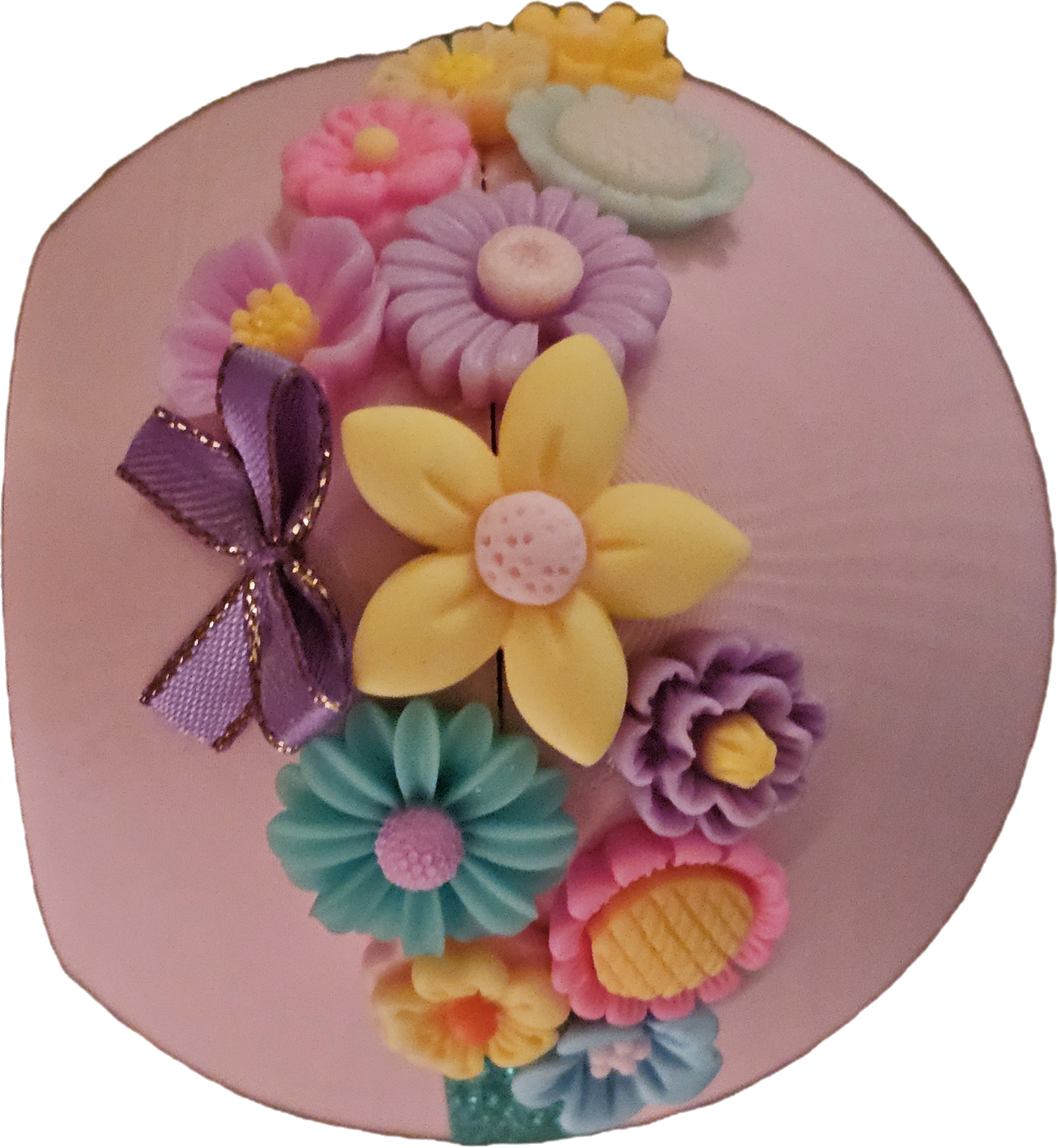 Embellished Egg Shadow Box - Pink