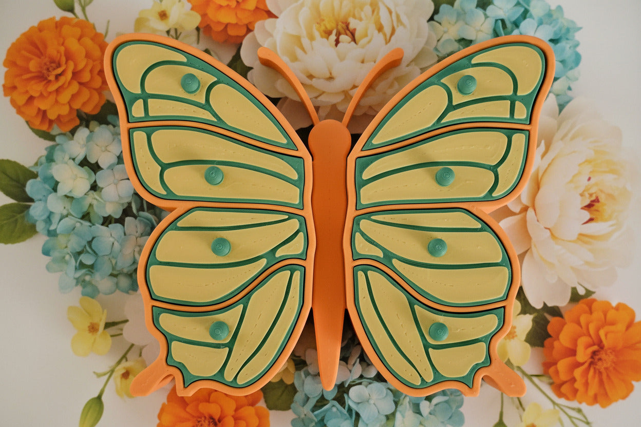 Jewelry Box - Butterfly (Orange/Green/Yellow)