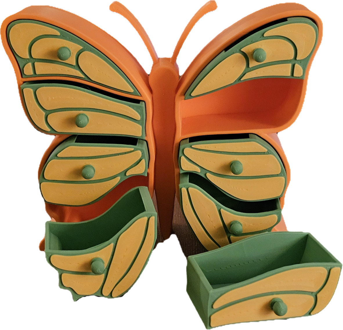 Jewelry Box - Butterfly (Orange/Green/Yellow)