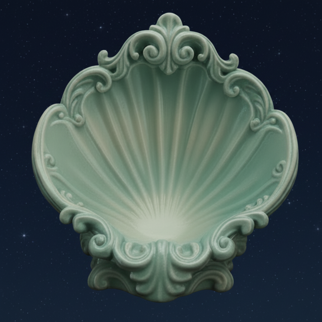 Seashell - Home Decor/Jewelry Holder (Baroque Style #6)