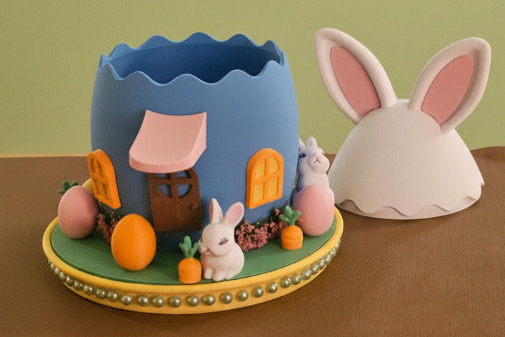 Easter Egg House Candy Dish