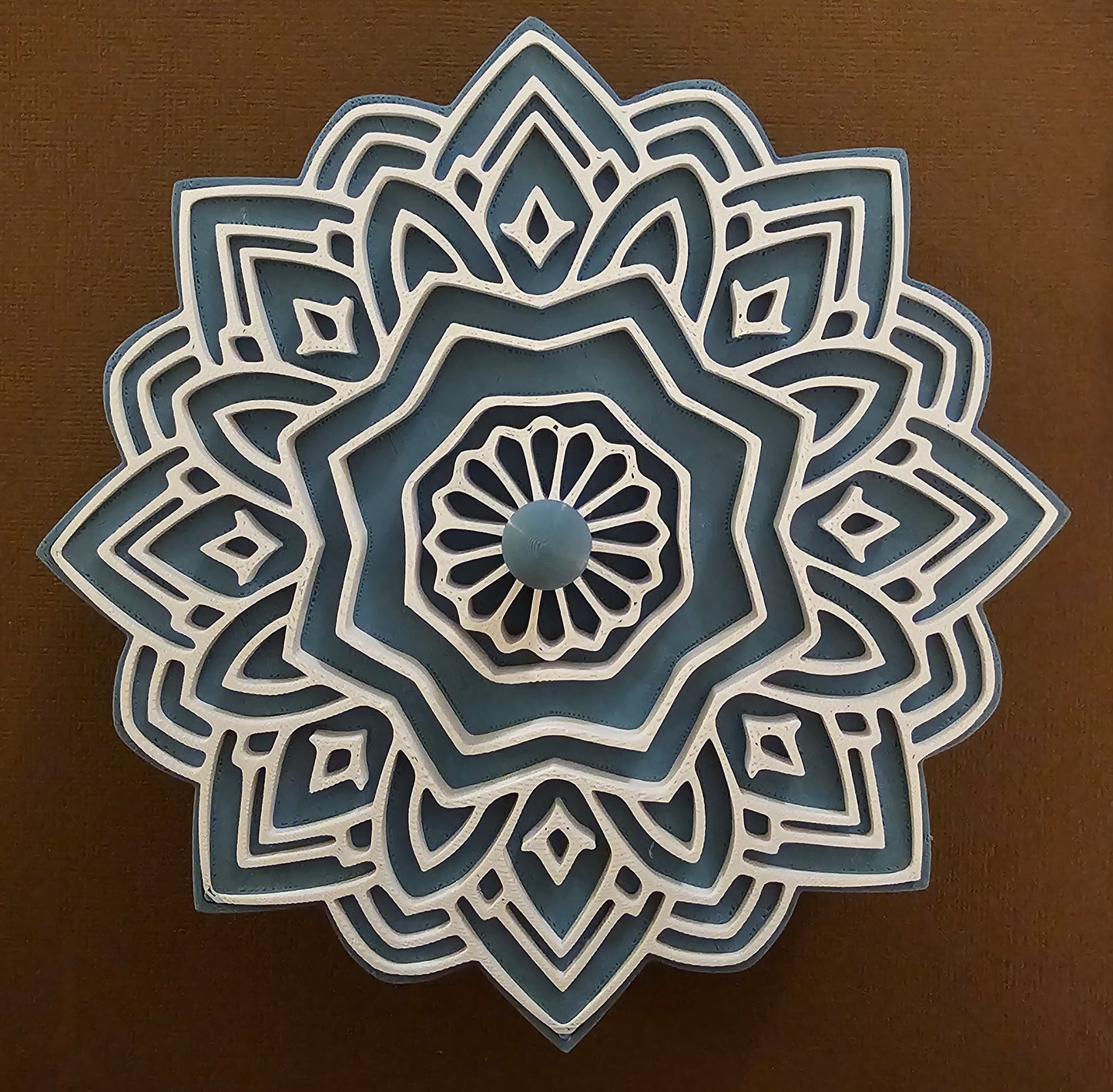 Mandala Jewlery/Gift Box Set - Blue with White Accents