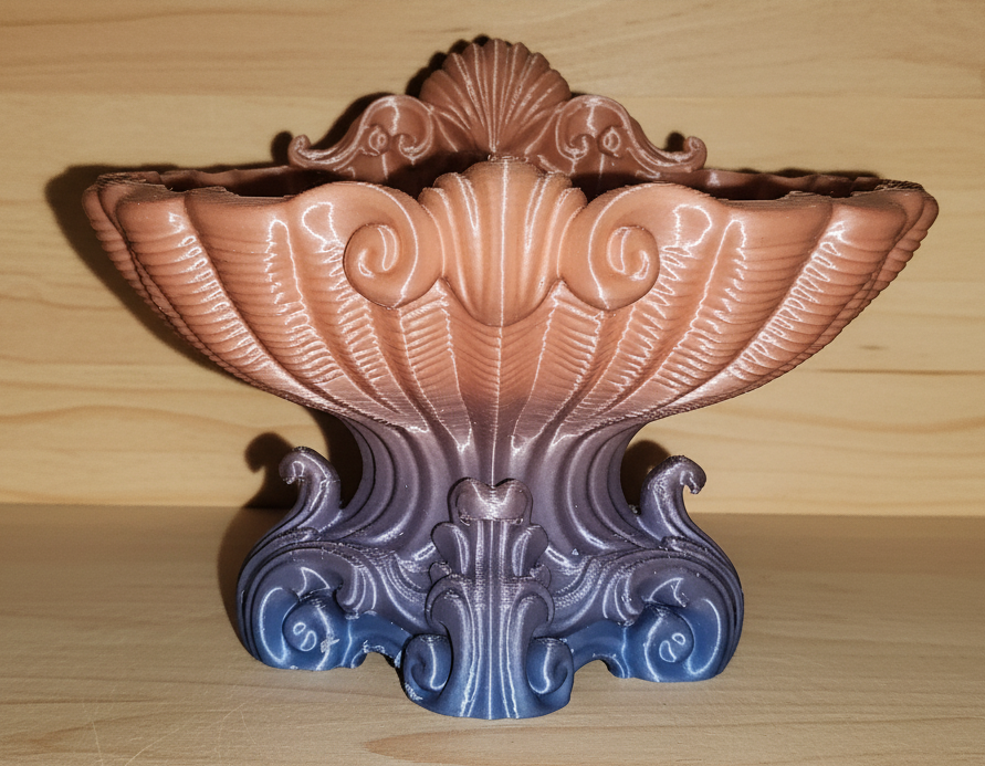 Seashell - Home Decor/Jewelry Holder (Ornate Pedestal #5)