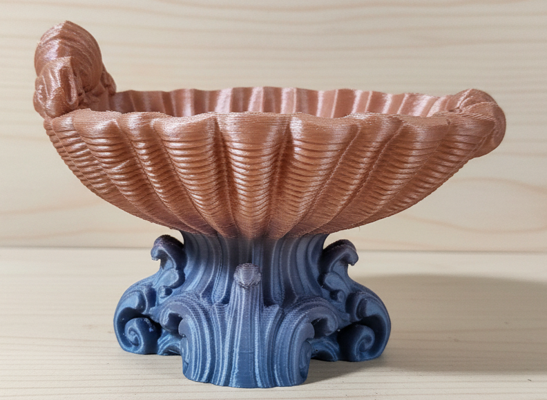 Seashell - Home Decor/Jewelry Holder (Ornate Pedestal #5)