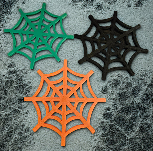 Coasters: Spider Web (assorted colors)